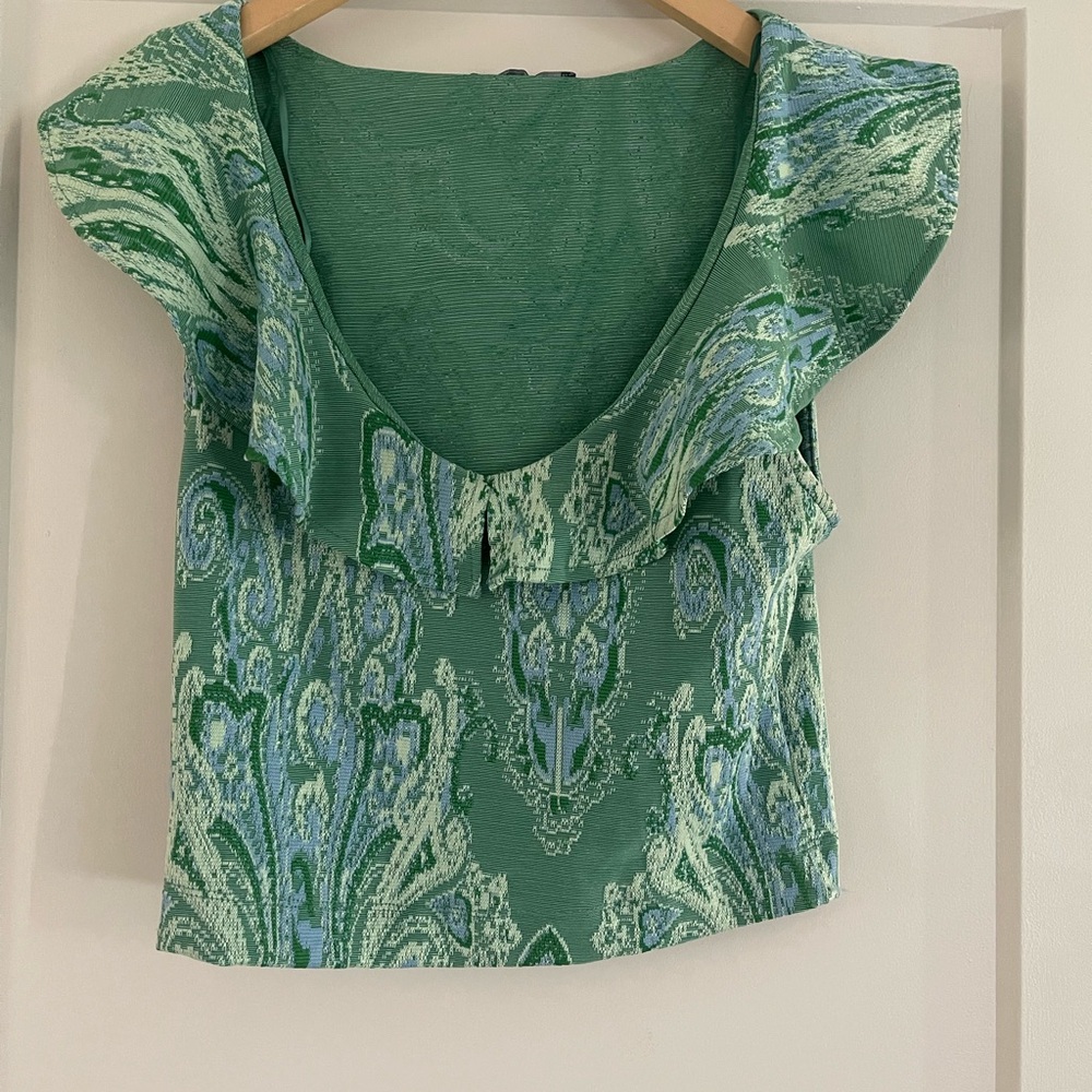 Beautiful printed zara crop top